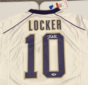 Camiseta Nike de Jake Locker Washington Huskies firmada PSA ADN novato autógrafo certificado de autenticidad - Imagen 1 de 5