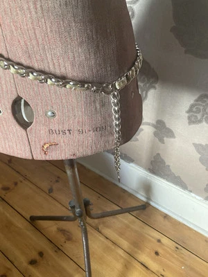 VERSACE Chain Belt Statement Medusa Chainlink metal and leather - Image 1 of 4