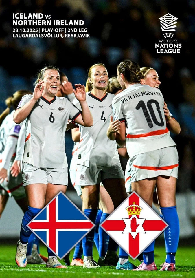 ICELAND v NORTHERN IRELAND 28 October 2025 UEFA Nations League WOMENS FAN edit - Image 1 of 1