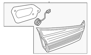 Genuine Mitsubishi Backup Lamp 26540W000P - Picture 1 of 2