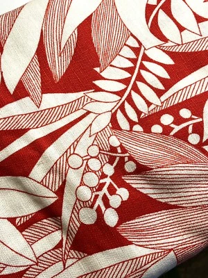 2/ Coupon Tissu Ancien Vintage Neuf Lin 1972 Boussac Rideau Fabric Curtain - Photo 1/4