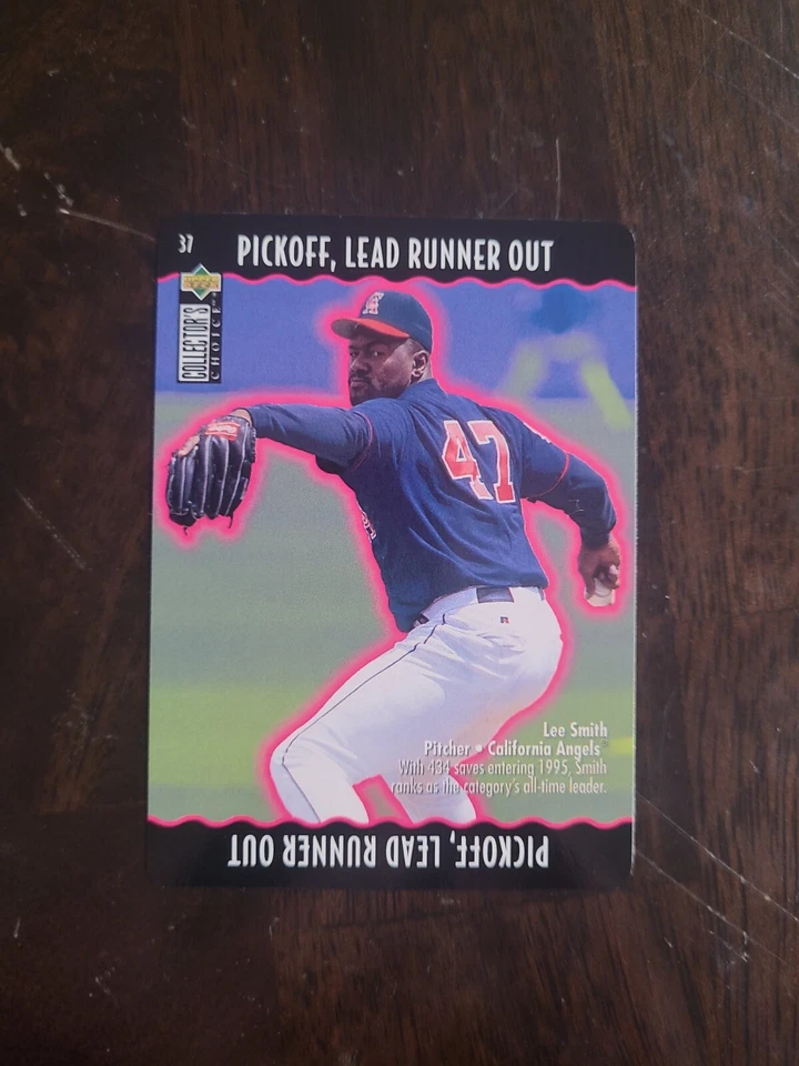 1996 Collector's Choice Lee Smith You Make the Play #37 Angels Upper Deck - Image 1 of 1