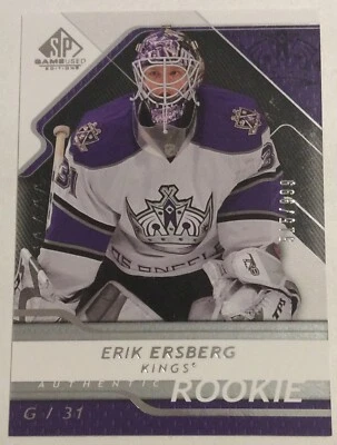2008-09 ERIK ERSBERG UPPER DECK SP GAME USED ROOKIE #123 LA KINGS #515/999 - Image 1 of 2