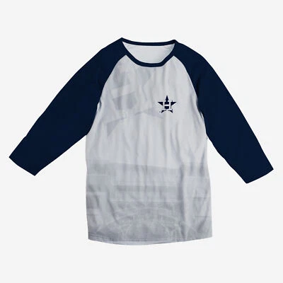 Camiseta de béisbol raglán para hombre FOCO MLB Houston Astros, blanca Foto 1 de 2