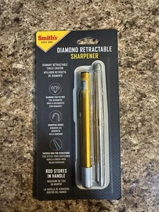 NUOVO SMITHS DRET DIAMOND COLTELLO DA TASCA RETRATTILE AFFILACOLTELLI ASTA seghettato - Foto 1 di 2