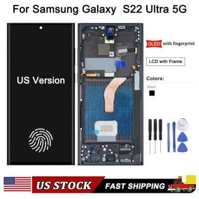 OLED LCD Display For Samsung Galaxy S22Ultra 5G S908 5G Touch Screen Digitizer - Image 1 of 4