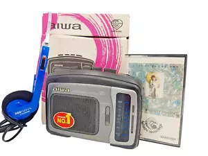 Aiwa HS-TS200 AM/FM Stereo Radio Cassette Player Walkman tragbarer Lautsprecher schwarz - Bild 1 von 24