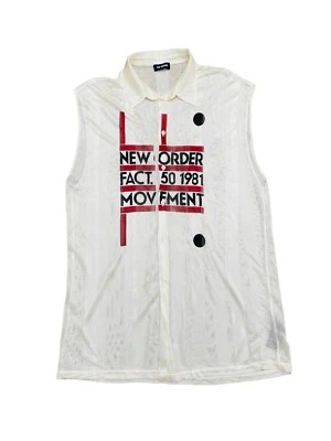 Raf Simons X New Order  SS 2018 Sleeveless New Order Mesh Shirt Size M - Image 1 of 4