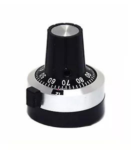 1pz Manopola a vite VR precisa scala 20 giri plastica Sakae MG20-22B6 foro = 6mm Giappone - Foto 1 di 7