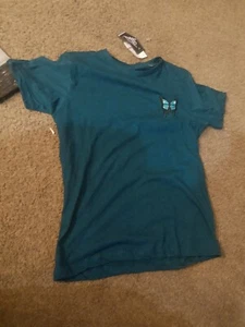 NWT Eighty Eight Free Your Mind Butterfly Teal Blue T-Shirt  # Sz= 10 12 - Picture 1 of 4