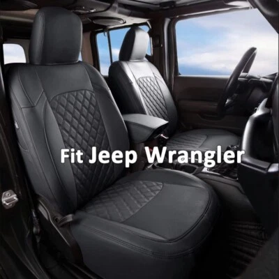 FUNDAS DE CUERO PARA ASIENTO DE AUTO PERSONALIZADAS MOTOPTES PARA JEEP WRANGLER UNLIMITED 2007-2017 Foto 1 de 4