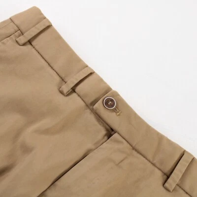 Hiltl новый с Ярлыками Chinos / повседневные брюки размер 48 32 США Парма твердый бежевый хлопковая смесь - Изображение 1 из 4