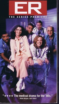 E.R. Series Premiere VINTAGE VHS Cassette George Clooney Eriq Lasalle - Image 1 of 2