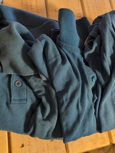 IDEA Public School Polo Shirt Uniform blue Youth Medium. (5 Short Sleeve, 1 Long - Picture 1 of 4