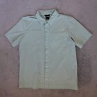 The North Face Shirt Men's L Large Green Trail Snap Button Short Sleeve UPF 40+