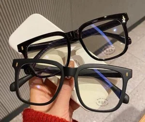 Retro Eckiges Gestell Dicker Rand Kurzsichtig Minus Entfernung Kurzsichtigkeit Brille - 4,0 - Bild 1 von 14