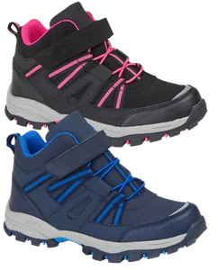 BOYS GIRLS HIGH TOP TRAINER HIKER BOOT COMFORT OUTDOOR COLOURFUL FASHIONABLE - Picture 1 of 8