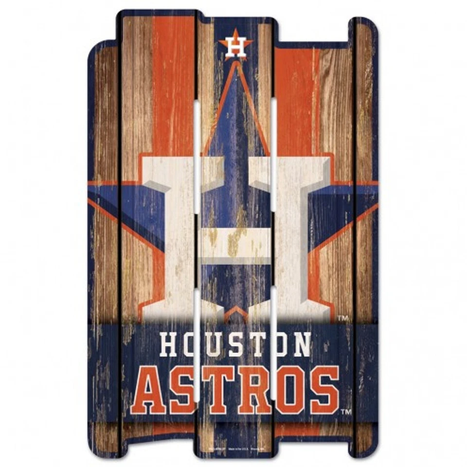 Houston Astros MLB 17" x 11" Wood Decorative Indoor Sign Wincraft - Image 1 of 1