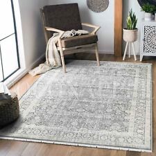 Clevedon Grey Distressed Allover Transitional Rug - 4 Sizes **FREE DELIVERY**