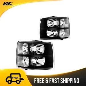 2x Front Headlight AssemblyFits Chevrolet Silverado 1500 2500 3500 HD - Picture 1 of 13