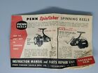 1963 Penn Reels Catalog 26B Instructions Manual & Repair Parts List