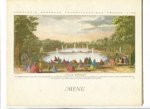 Vintage Cruise Line Menu FRENCH LINE Ship LIBERTE 1953 Dinner l'Isle Royale - Picture 1 of 3