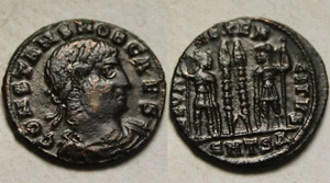 Rare Genuine ancient Roman coin Constans AD 347 Legion soldiers spears standard - Picture 1 of 4