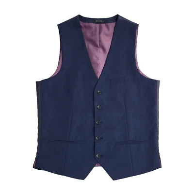 Primark Blue 3 Pocket Smart Formal Waistcoat UK Men's M 40" - Image 1 of 4