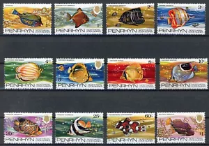 Penrhyn 1974: peces - buen conjunto de estampillas MNH muy finas - valor de catálogo: 22 € - Imagen 1 de 1
