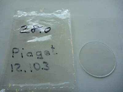 Original classic Piaget model 12103 watch crystal 28.0 mm round, bombé, glass. - Image 1 of 4