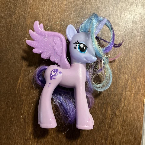 RARE G4 My Little Pony CRYSTAL EMPIRE PRINCESS LUNA Glitter Tinsel TARGET Excl Cover