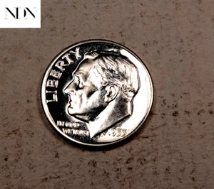 1955 Roosevelt Dime - Edelsteinfest - 90 % silber - #D166 - Bild 1 von 5
