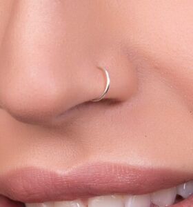 925 Sterling Silver Thin Nose Ring Hoop Small 4mm 5mm 6mm 7mm 8mm 9mm 10mm
