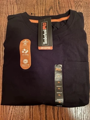 Timberland Pro Men’s Original Fit Wickwork Black Short Sleeve T Shirt XL NWT - Image 1 of 4