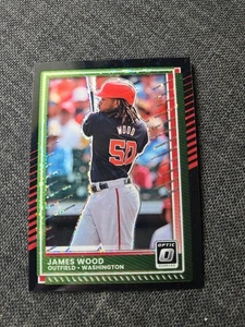 JAMES WOOD 2025 Donruss Optic #41 Black Circles Disco Prizm Washington Nationals - Picture 1 of 2