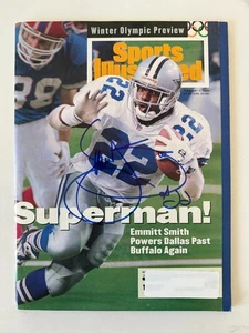 EMMITT SMITH Dallas Cowboys signed autographed 94 SI Sports Illustrated SUPERMAN - Picture 1 of 6