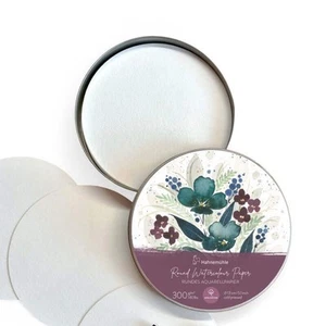 Rund Aquarell Blech Set 300 gm Papier 13 cm - Bild 1 von 1