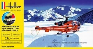 HELLER 56289 MODELLO ELICOTTERO STARTER KIT ALOUETTE III SICUREZZA CIVILE 1/72 - Immagine 1 di 1