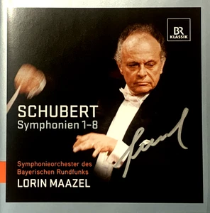 Signed by LORIN MAAZEL Schubert Symphonies 1-8 BR Klassik 3 CD Box MINT Signiert - Picture 1 of 3