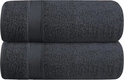 Toalhas de banho de secagem rápida ultra absorventes tamanho grande pacote com 2 28x55 rosa leve - Imagem 1 de 4