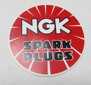 Vintage NGK Spark Plugs Logo Sticker Original Racing Advertising Decal  3 3/4 IN - Picture 1 of 1