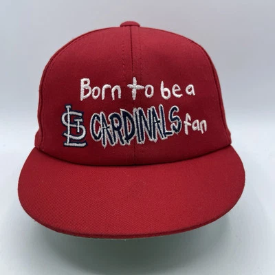 Gorra de béisbol roja vintage de los Cardenales de San Luis Annco bebé nacida para ser fan MLB Foto 1 de 4