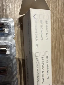 Joyetech BF SS316 Clapton Verdampferköpfe Coils Heads Cubis/ego AIO / 4 Stück - Bild 1 von 3