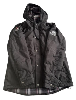 Chaqueta con Capucha Forrada de Franela Roots 73 Canada Gravenhurst Exterior Gorpcore Hombres L Foto 1 de 4