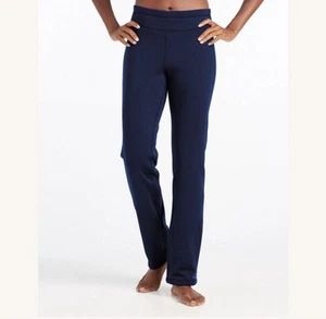 L.L. Bean Navy Primaloft Therma Stretch Fleece Straight Leg Pants S - Picture 1 of 19