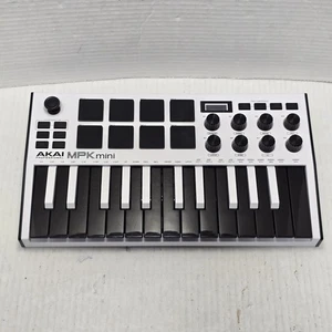 AKAI Professional MPK Mini 25 Keys Keyboard Controller Black White - Picture 1 of 14