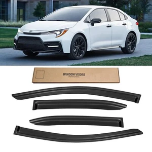 Window Visor for 2019-2025 Toyota Corolla Sedan, Out-Channel Rain Guards Shie... - Picture 1 of 8