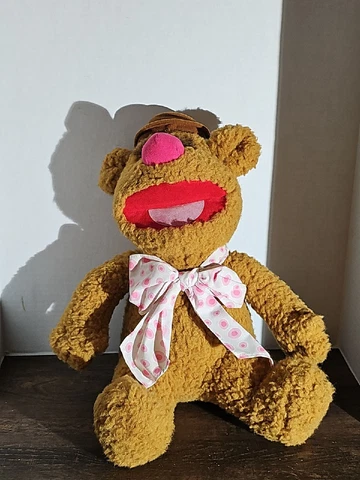 Vintage Muppets Fozzie Bear Plush Doll Jim Henson Walt Disney World 17” Rare HTF Cover