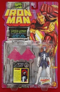 Marvel Comics Iron Man Spider-Woman with Psionic Webs Action Figure Toybiz 1994 - Picture 1 of 3