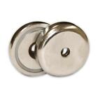 2 Pairs North/South 32mm / 25kg Heavy Duty Countersunk Pot Magnets DIY Latch 
